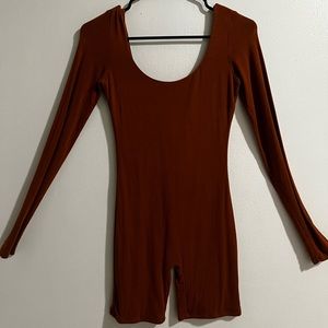 BROWN BODYSUIT SIZE S